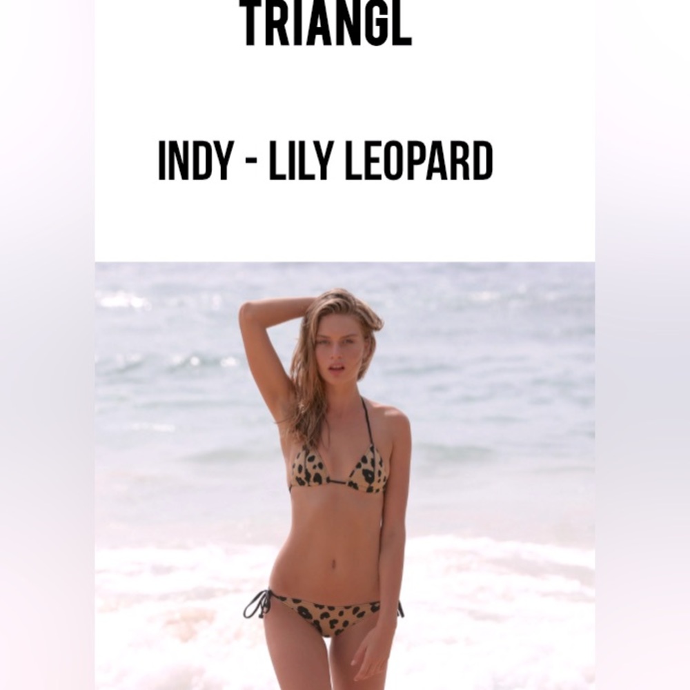 TRIANGL BIKINI SWIMWEAR - INDY LILY LEOPARD Neoprene |Size Small - Picture 13 of 13